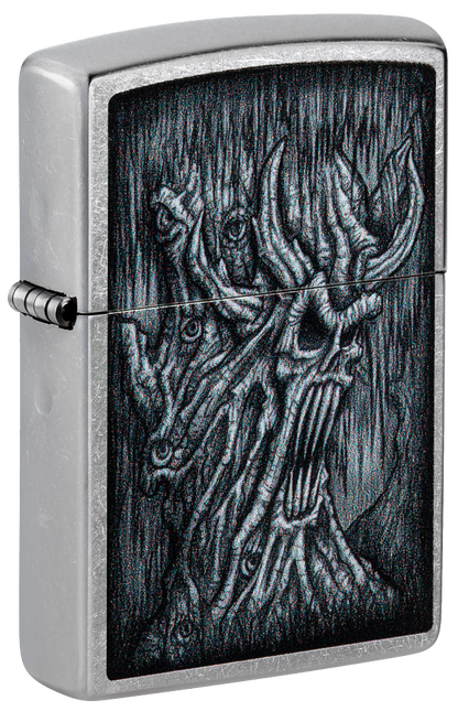 Zippo Horror Skull Tree, Street Chrome Lighter #48681