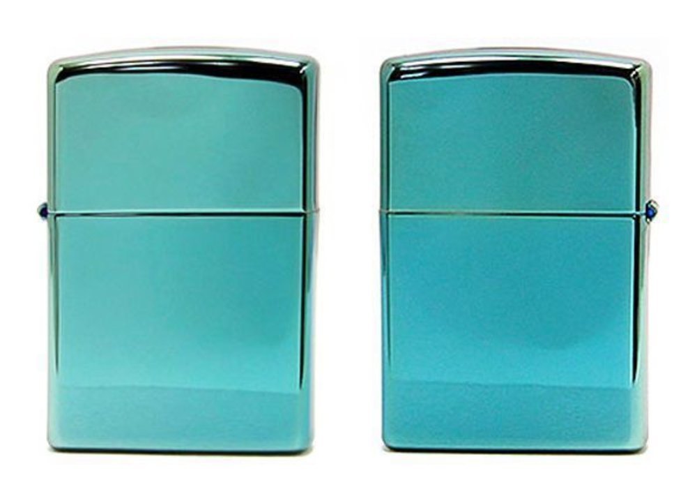 Zippo High Polish Green Chameleon, Green/Blue Finish, Windproof Lighter #28129