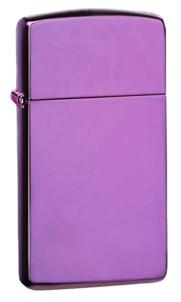 Zippo Slim High Polish Purple Scratch Resistant Genuine Windproof Lighter #28124