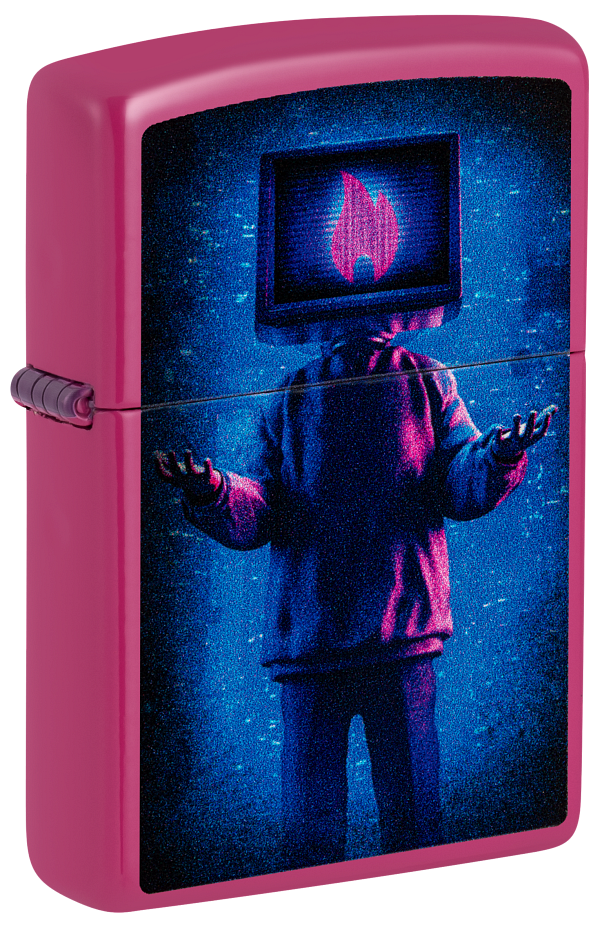 Zippo Cyberpunk TV Head Color Image Design, Frequency Color Lighter #48515