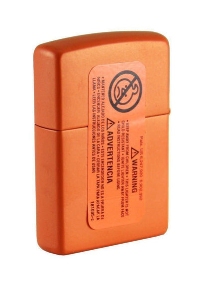 Zippo Orange Matte Classic Lighter, Windproof Pocket #231