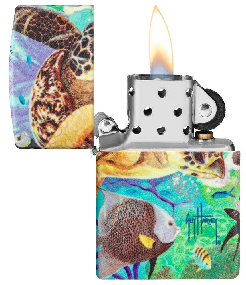 Zippo Guy Harvey 540° Glow-in-the-Dark Ocean Life Lighter #49819