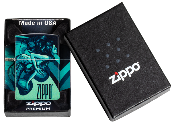 Zippo Mythical Mermaid 540 Design Lighter #48605