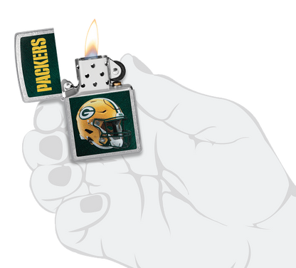 Zippo NFL Green Bay Packers Footbal Team, Street Chrome Lighter #48429