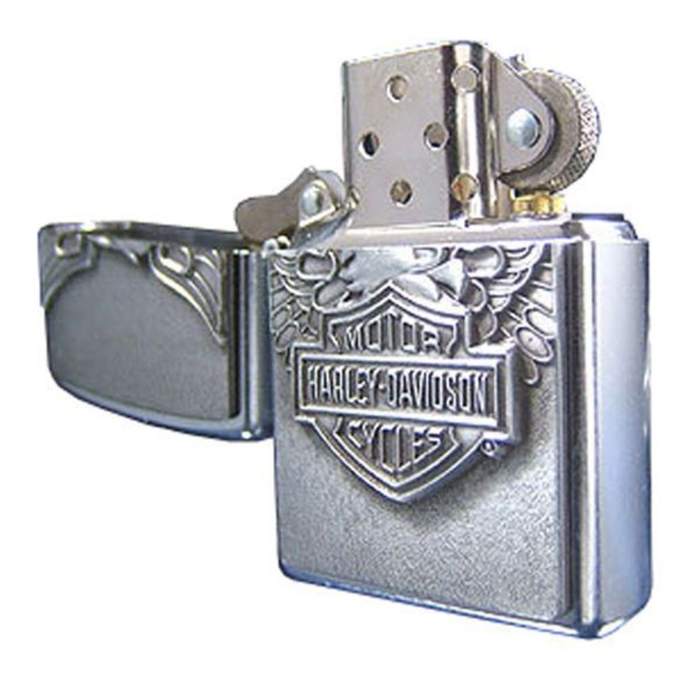 Zippo Iron Eagle Chrome Lighter, H-D Logo Emblem, Harley-Davidson #20230