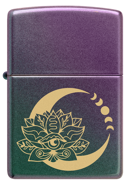 Zippo Lotus Flower Design, Iridescent Design Lighter #48587