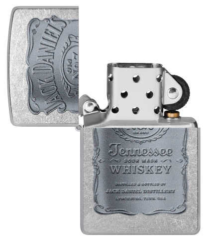 Zippo Jack Daniels Tennessee Whiskey, Street Chrome Lighter #48284