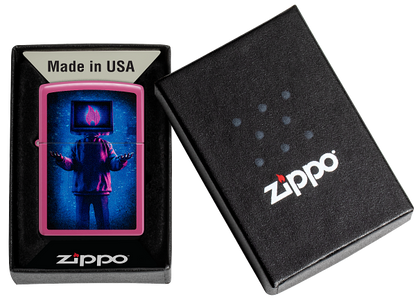 Zippo Cyberpunk TV Head Color Image Design, Frequency Color Lighter #48515