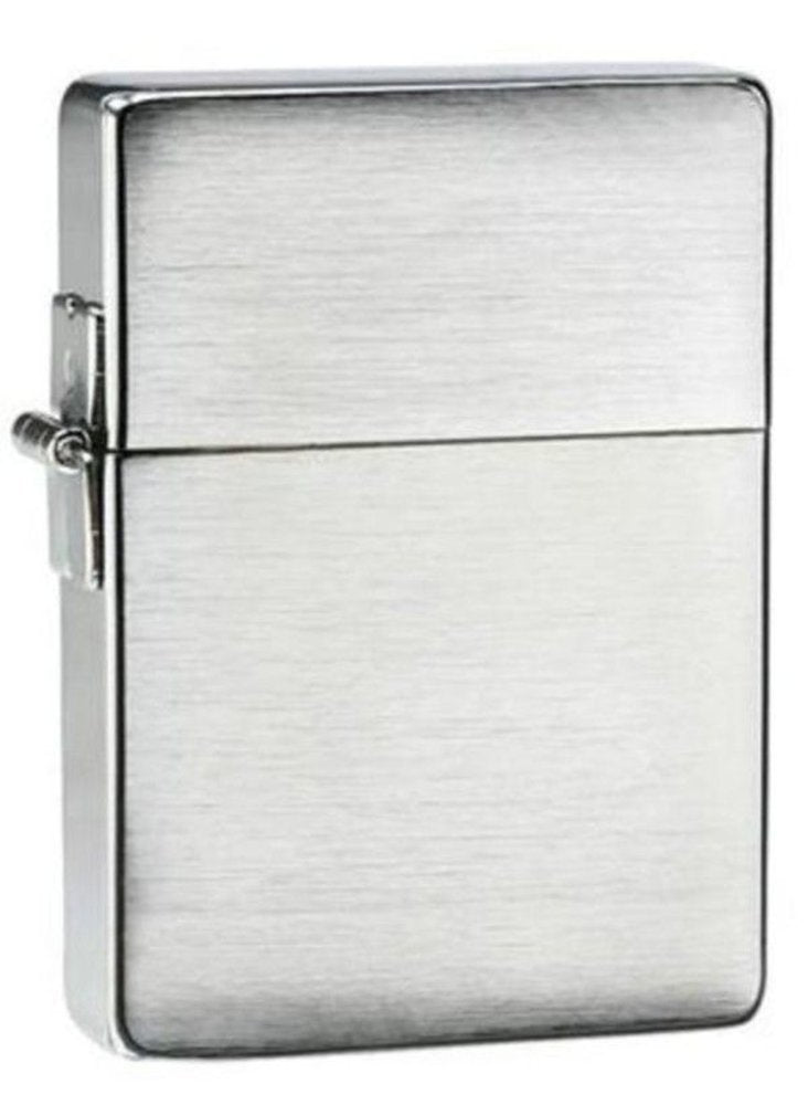 Zippo 1935 Replica, No Slashes, Brushed Chrome Finish Windproof Lighter #1935.25