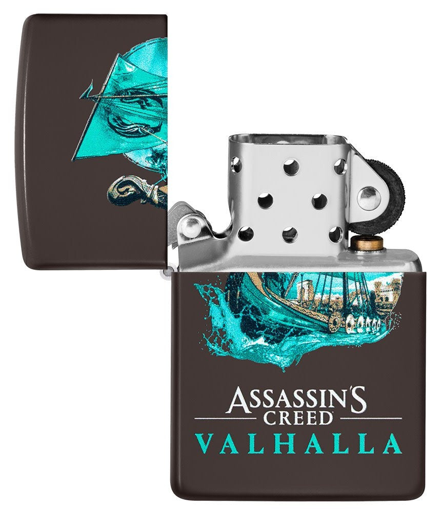 Zippo Assassins Creed Valhalla, Brown Windproof Lighter #49757