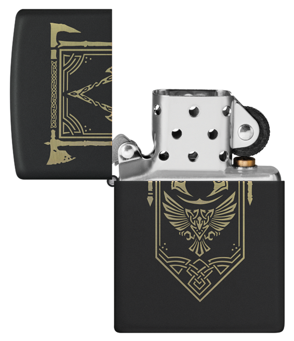 Zippo Gaming Assassins Creed Valhalla, Black Matte Lighter #48669