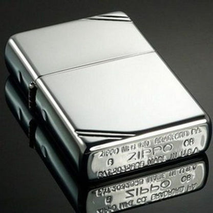 Zippo 1937 Vintage Replica Lighter, w/ Slashes, High Polish Chrome #260