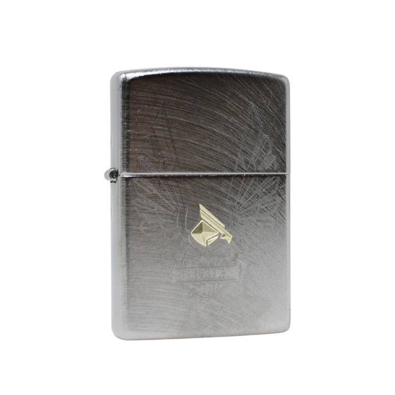 Zippo Harley Davidson Golden Eagle, Brushed Chrome Finish, Windproof Lighter #49464