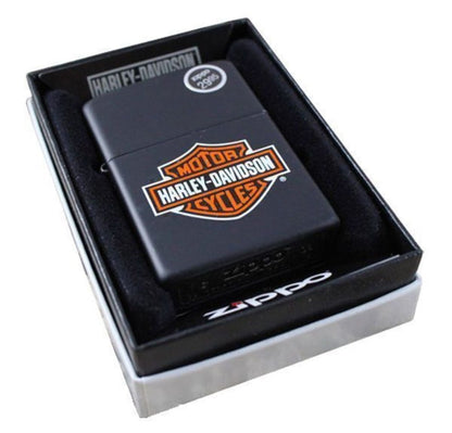 Zippo Harley-Davidson Logo Black Matte Finish H-D Lighter #218HD.H252