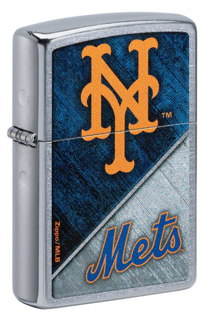 Zippo MLB NY Mets Baseball Team, Street Chrome Lighter #49741