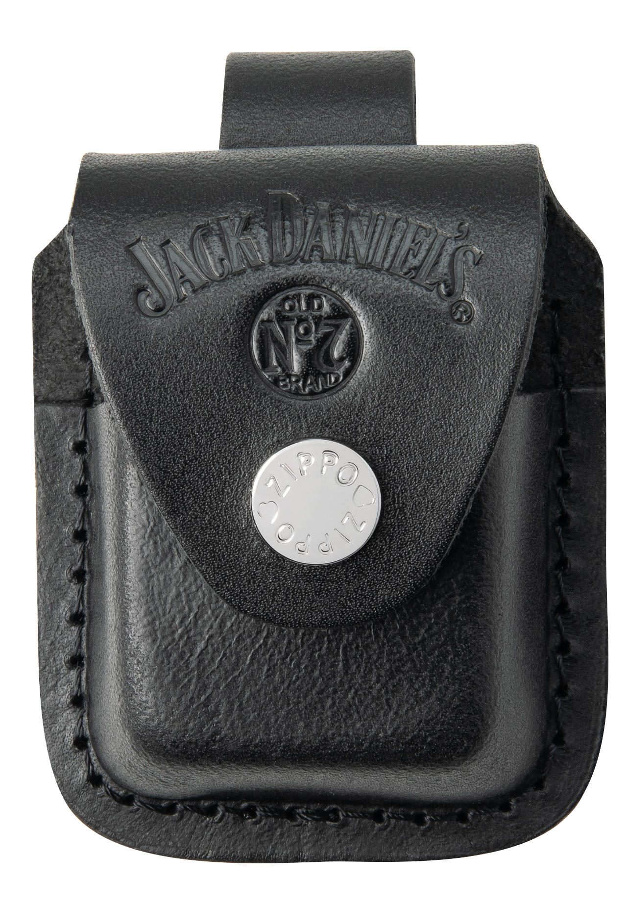 Zippo Jack Daniels Black Matte Lighter and Pouch Gift Set #48460