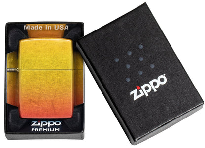 Zippo Sunset 540 Fusion Tumbled Brass Lighter #48512