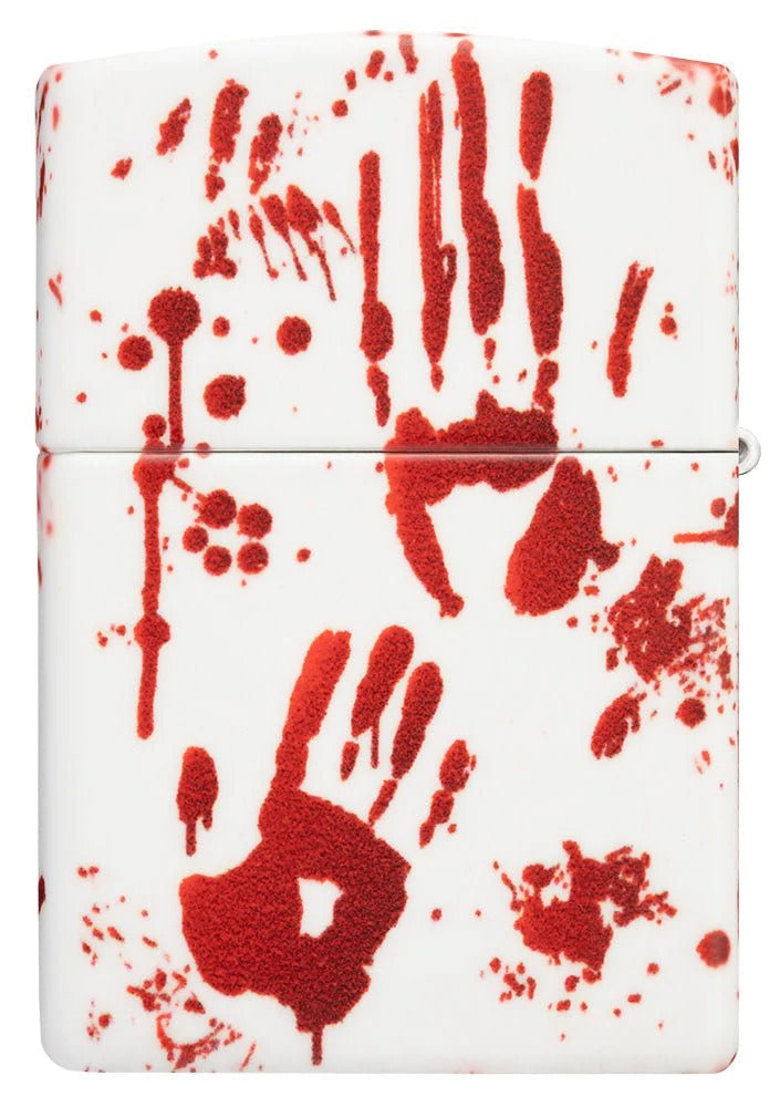 Zippo Bloody Hand Print Horror Design, 540° Design, Windproof Lighter #49808