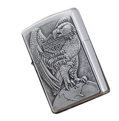 Zippo Harley Davidson Eagle & Globe Emblem Genuine Windproof Lighter #200HD.H231