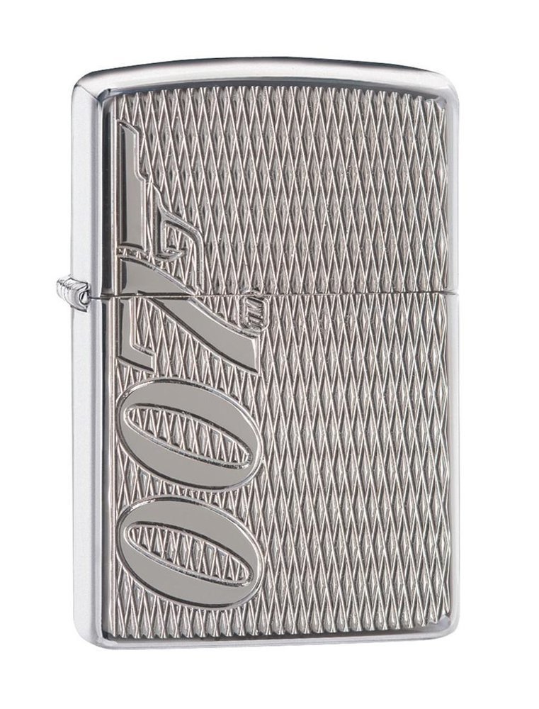 Zippo James Bond 007 Lighter, Armor High Polish Chrome Deep Carve #29550