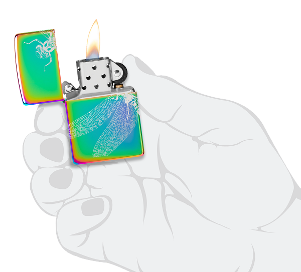 Zippo Dragonfly 360 Design, Multi Color Lighter #48591