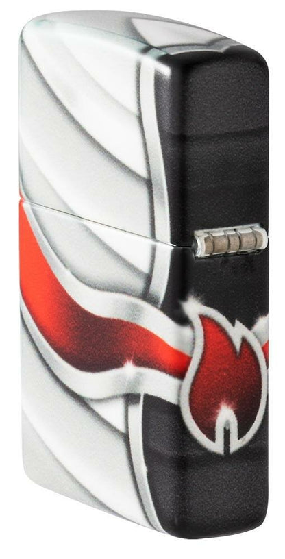 Zippo Flame Logo Design, 540° Color Wrap, Genuine Windproof Lighter #49357