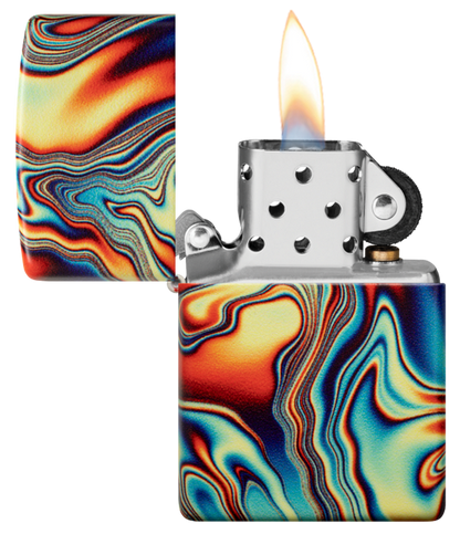 Zippo Marble Glow-In-The-Dark Green 540 Design Lighter #48612