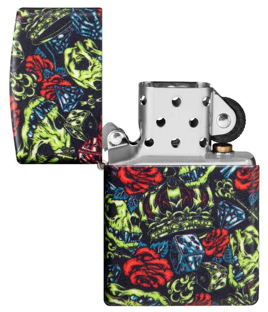 Zippo 540° Glow In The Dark Design, Windproof Lighter #49696