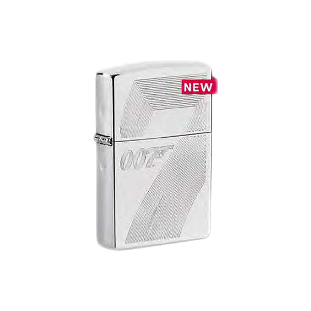 Zippo 007 James Bond Design, High Polish Chrome Windproof Lighter #49540