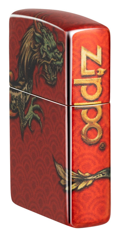 Zippo Dragon 540 Fusion Tumbled Brass Lighter #48513