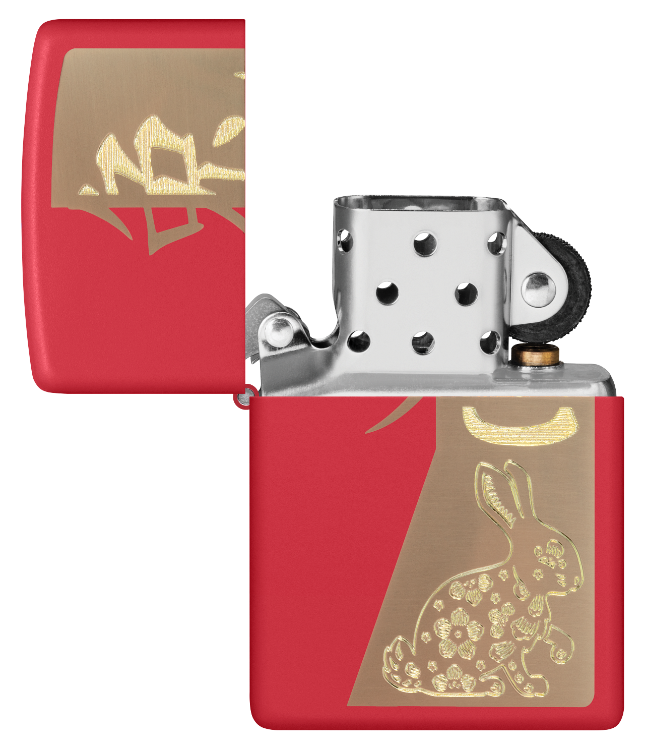 Zippo Year Of The Rabbit, Red Matte Lighter #48282