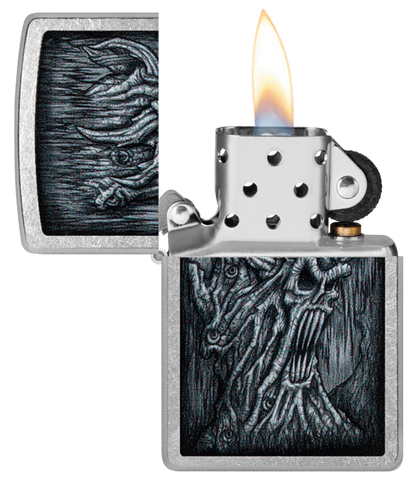 Zippo Horror Skull Tree, Street Chrome Lighter #48681