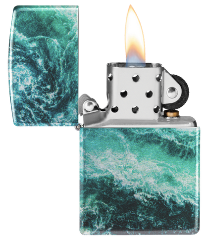 Zippo Wild Rapids 540 Fusion Design, Tumbled Chrome Lighter #48621