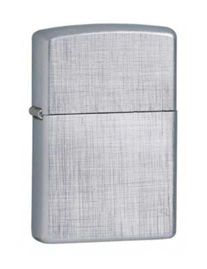 Zippo Linen Weave, Brushed Chrome Finish, Genuine Windproof Lighter #28181