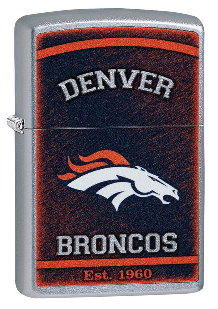 Zippo NFL Denver Broncos Football Team, Street Chrome Finish Lighter #29941