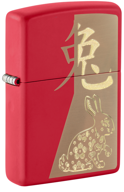 Zippo Year Of The Rabbit, Red Matte Lighter #48282