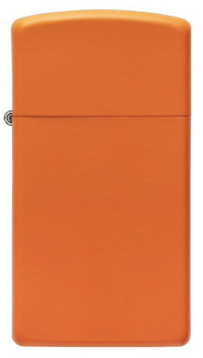 Zippo Slim Orange Matte Windproof Lighter, Original Zippo Box, Made in USA #1631