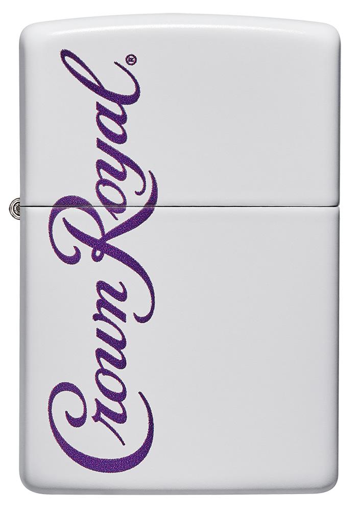 Zippo Crown Royal Logo, White Matte Finish Lighter #49459