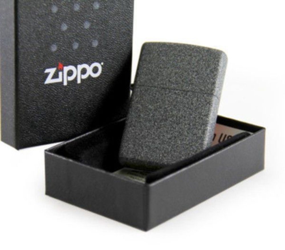 Zippo Iron Stone Lighter, Gray, Windproof #211