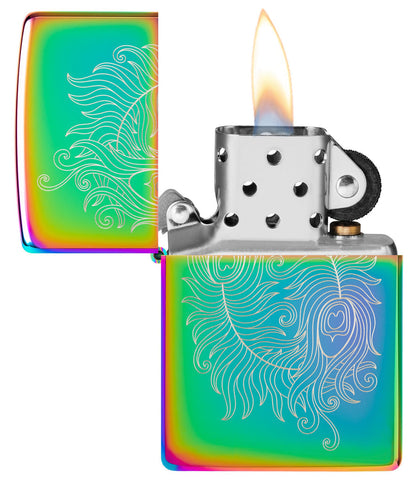 Zippo Spiritual Design, Laser Engraved, Multi Color Lighter #48390