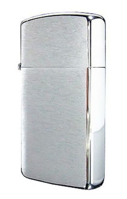 Zippo Brushed Chrome Finish Lighter, Slim, Windproof #1600