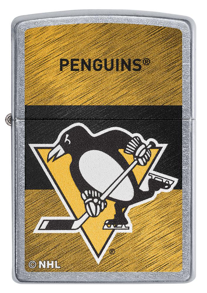 Zippo NHL Pittsburgh Penguins Hockey Team, Street Chrome Lighter #48050