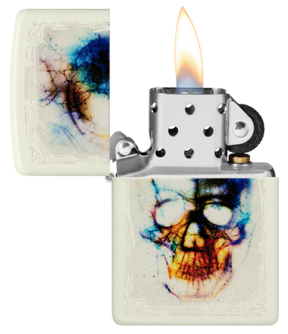 Zippo Smokey Skull Design, Glow-In-The-Dark Lighter #48563