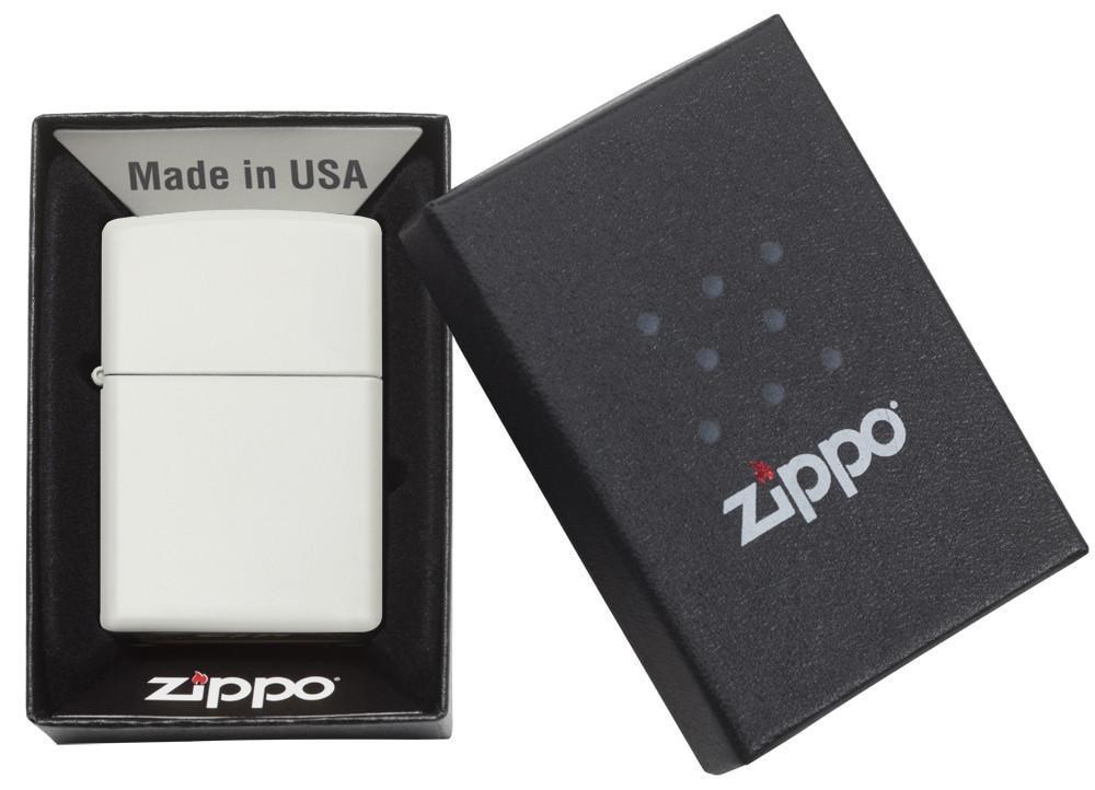 Zippo Classic White Matte, Good For Customization Genuine Windproof Lighter #214