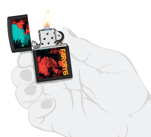 Zippo Gaming Far Cry 6, Black Matte Lighter #48643