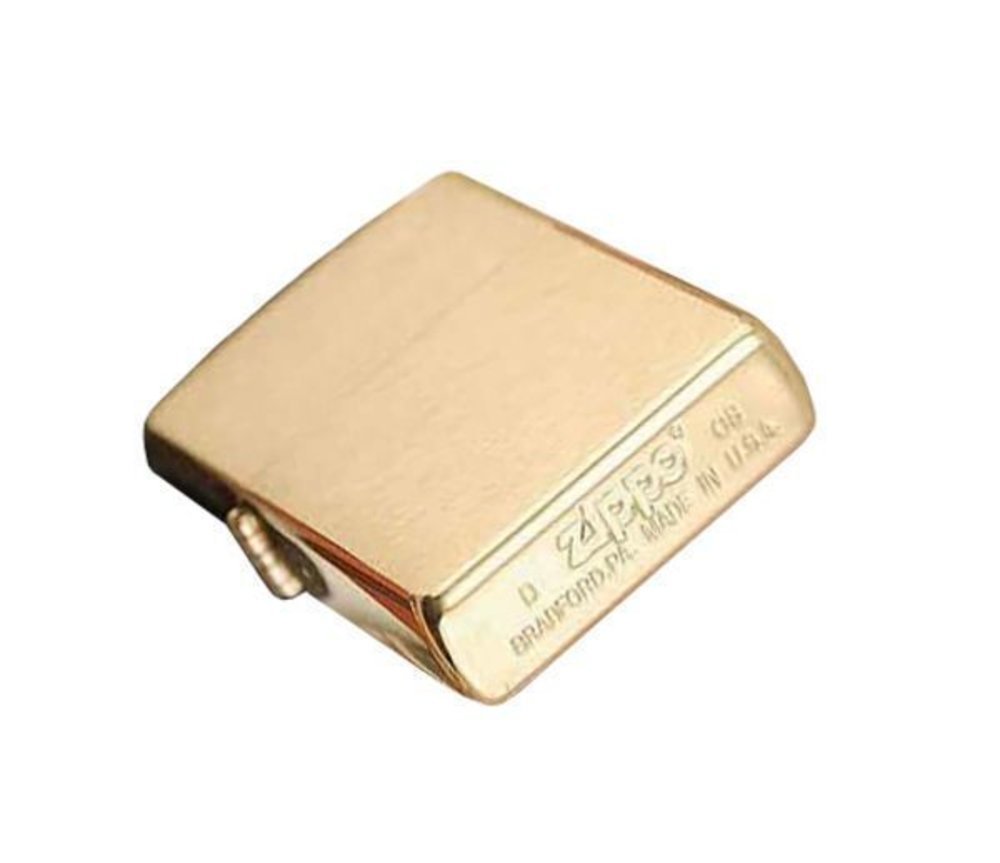 Zippo Lighter, Solid Brass, Brushed Finish, Classic #204B