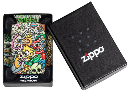 Zippo 540 Colorful Tattoo Design, Windproof Lighter #48394