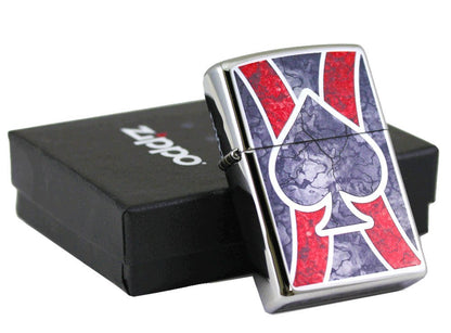 Zippo Ace Lighter, High Polish Chrome, Fusion, Windproof #28952