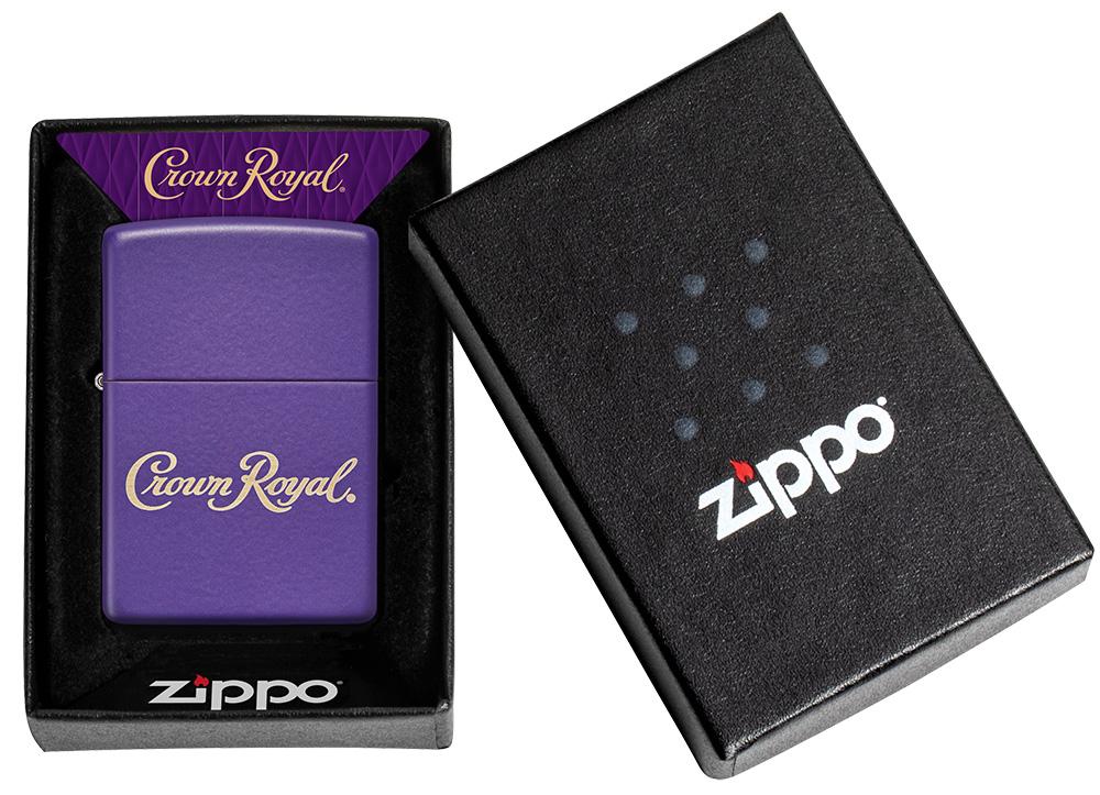 Zippo Crown Royal Logo, Purple Matte Finish Lighter #49460