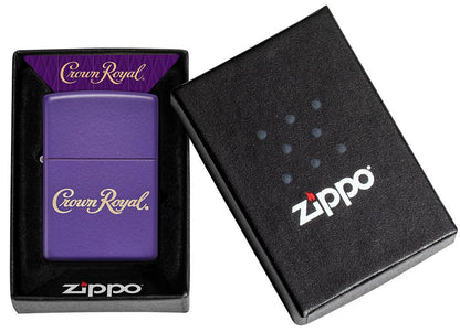 Zippo Crown Royal Logo, Purple Matte Finish Lighter #49460